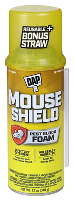 DAP DAP Touch 'n Foam Mouse Shield Series 7565012506 Pest Block Foam Sealant, Cream, 12 oz Can