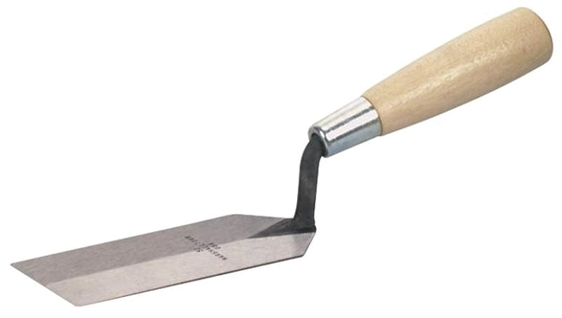 MARSHALLTOWN Marshalltown 58 Margin Trowel, 8 in L Blade, 2 in W Blade, HCS Blade, Wood Handle