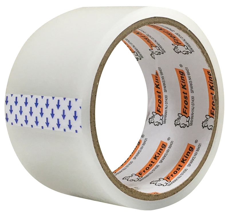 FROST KING Frost King T94H Weatherseal Tape, 2 in W, 25 ft L, Plastic, Clear