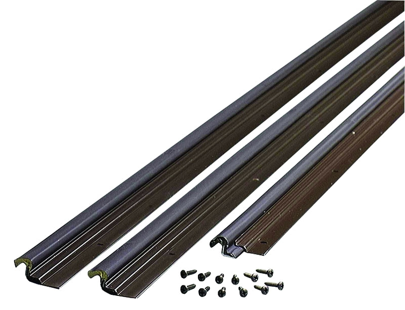 M-D M-D 87783 Compression Weatherstrip, 84 in L, Aluminum