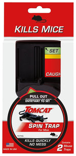 TOMCAT Tomcat 0362110 Mouse Trap, Mechanical, Plastic, 2/PK LAWN & GARDEN TOMCAT