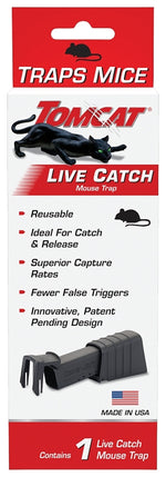 TOMCAT Tomcat 0362010 Live Catch Mouse Trap, Reusable, Plastic, 1/PK LAWN & GARDEN TOMCAT
