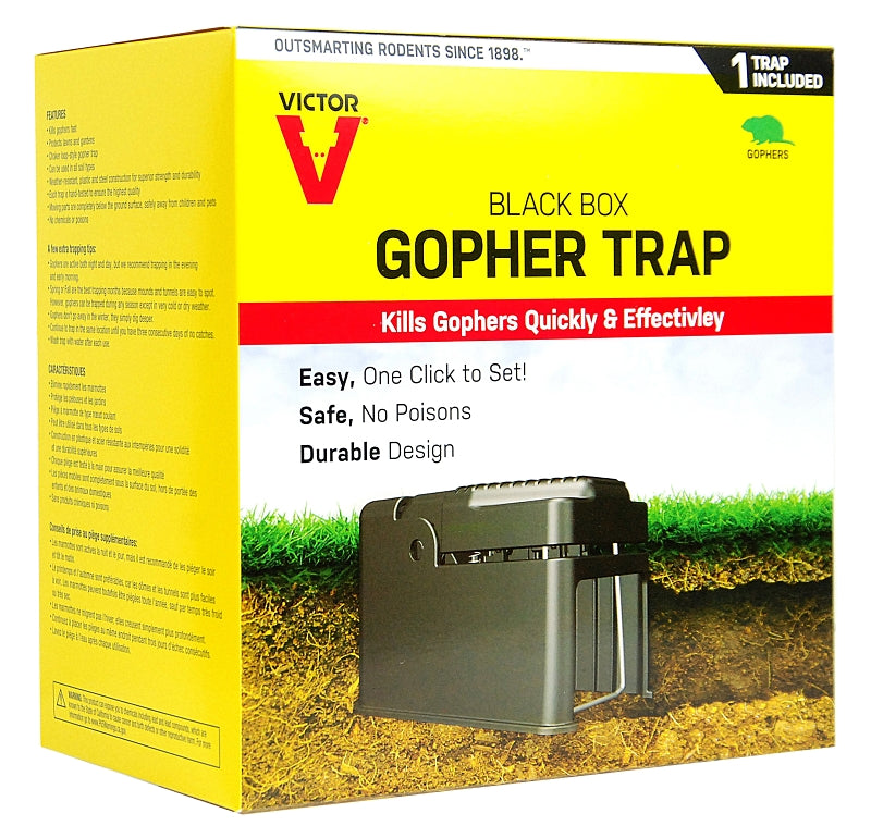 VICTOR Victor 0626 Black Box Gopher Trap LAWN & GARDEN VICTOR