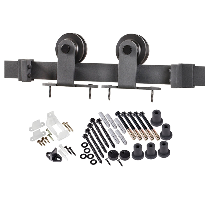 RENIN Renin BD101K-07800-MB Straight Strap Barn Door Hardware Kit, Steel, Matte, Wall, For: Barn Door, Includes: Hangers HARDWARE & FARM SUPPLIES RENIN
