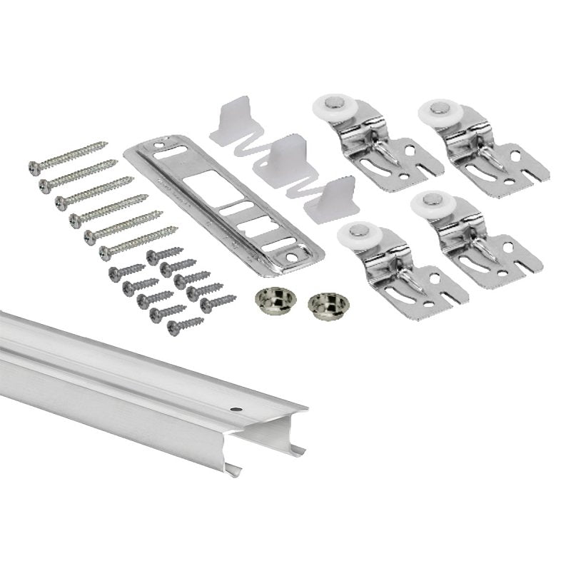 RENIN Renin BP210K-04800-AL Door Hardware and Track Set, 48 in L Track, Aluminum HARDWARE & FARM SUPPLIES RENIN