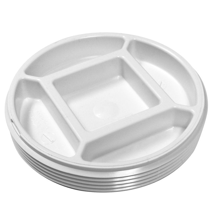 IPEX USA LLC-CANPLAS Canplas 193064 Toe Saver Floor Plug, 4 in, MNPT, PVC, White PLUMBING, HEATING & VENTILATION IPEX USA LLC-CANPLAS