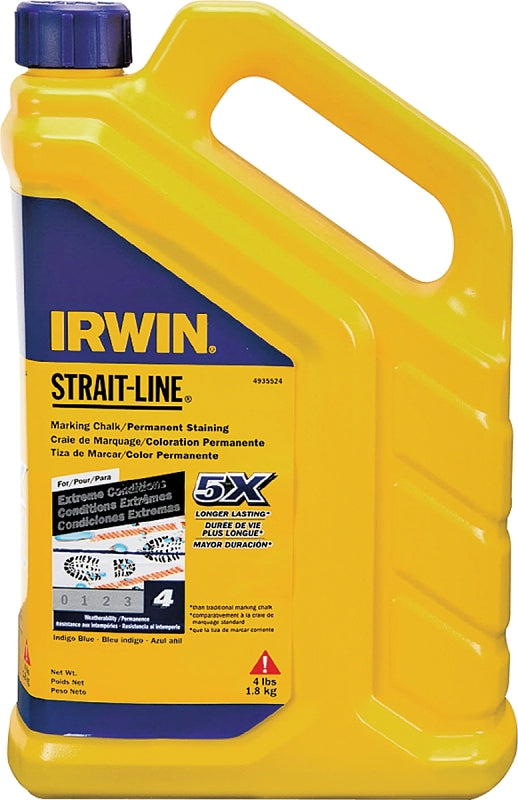 IRWIN Irwin 4935524 Marking Chalk Refill, 4 lb, Indigo Blue, Permanent