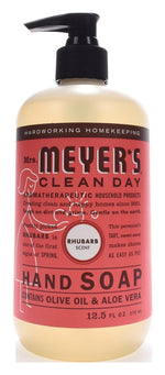 MRS. MEYERS Mrs. Meyer's 17462 Hand Soap, Liquid, Rhubarb, 12.5 oz Bottle