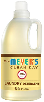 MRS MEYERS Mrs. Meyer's Clean Day 17511 Laundry Detergent, 64 oz Bottle, Liquid, Baby Blossom