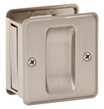 SCHLAGE BUILDERS HARDWARE Schlage SC990B-619 Pocket Door Pull, 2-1/2 in W, 2-3/4 in H, Brass, Satin Nickel