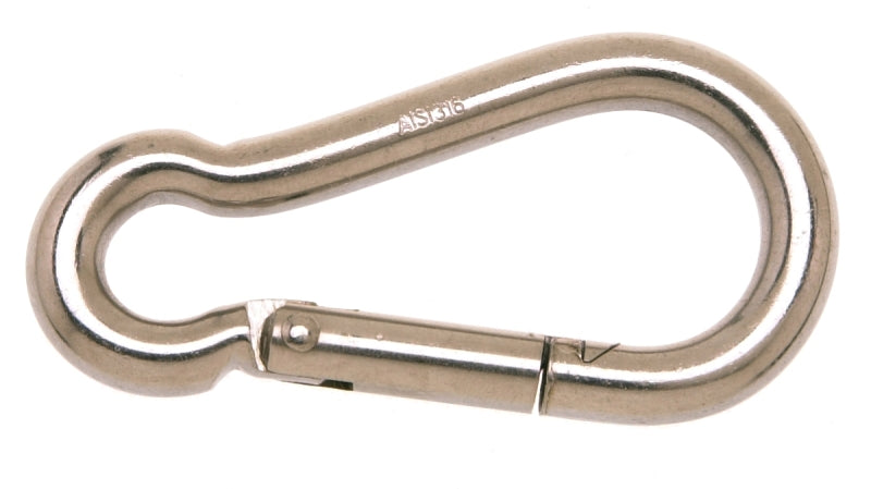 CAMPBELL CHAIN Campbell T7630426 Spring Snap Link, 3/8 in, 260 lb Working Load, Stainless Steel