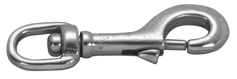 CAMPBELL CHAIN Campbell T7631324 Swiveling Bolt Snap, 3/4 in, 180 lb Working Load, Stainless Steel