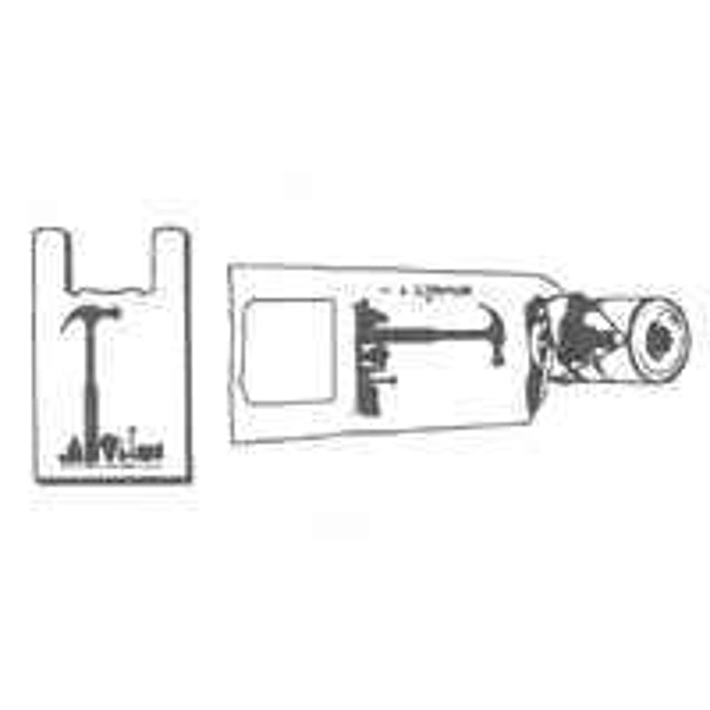 HILEX POLY Hilex Poly 8035080 Roll Bag, L, 6-1/2 in L, 11 in W, Plastic, White