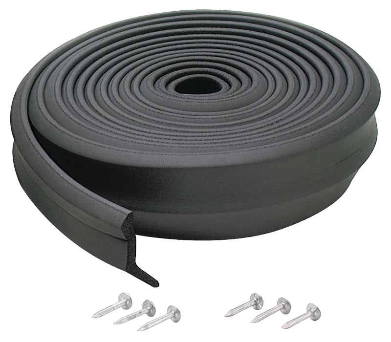 M-D M-D 03749 Bottom Garage Door Sealer, 2 in W, 1 in Thick, 16 ft L, EPDM, Black HARDWARE & FARM SUPPLIES M-D