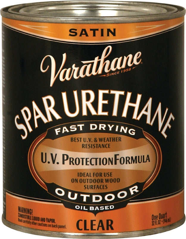 VARATHANE Varathane 242183H Polyurethane, Liquid, Clear, 1 qt, Can