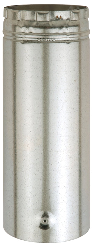 AMERICAN METAL AmeriVent 5E12A Type B Gas Vent Pipe, 5 in OD, 12 in L, Aluminum/Steel, Galvanized PLUMBING, HEATING & VENTILATION AMERICAN METAL