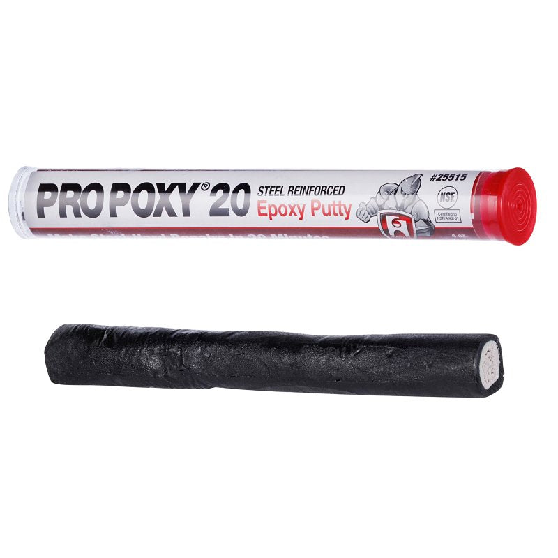 HERCULES Hercules ProPoxy 20 Series 25515 Epoxy Putty, Solid, Black/White, 4 oz
