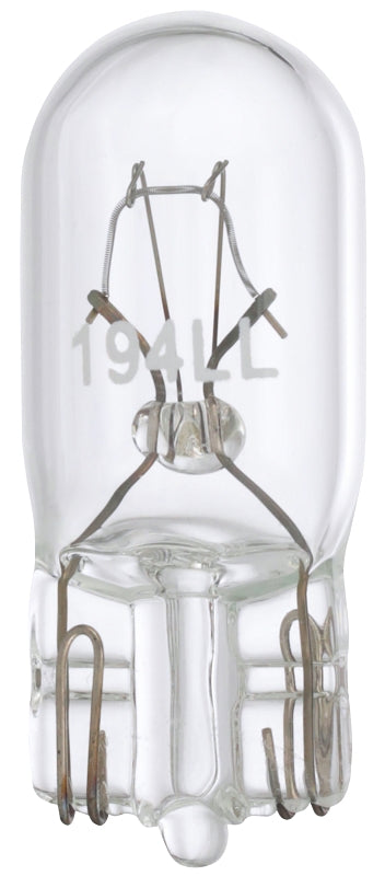EIKO Peak 194LL-BPP Miniature Automotive Bulb, 14 V, 4 W, Incandescent Lamp, Wedge, Clear AUTOMOTIVE EIKO