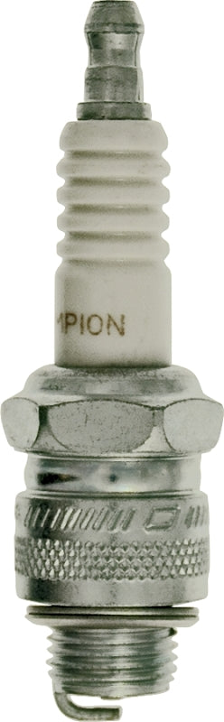 CHAMPION Champion RJ19LM Spark Plug, 0.029 to 0.033 in Fill Gap, 0.551 in Thread, 0.813 in Hex, Copper AUTOMOTIVE CHAMPION