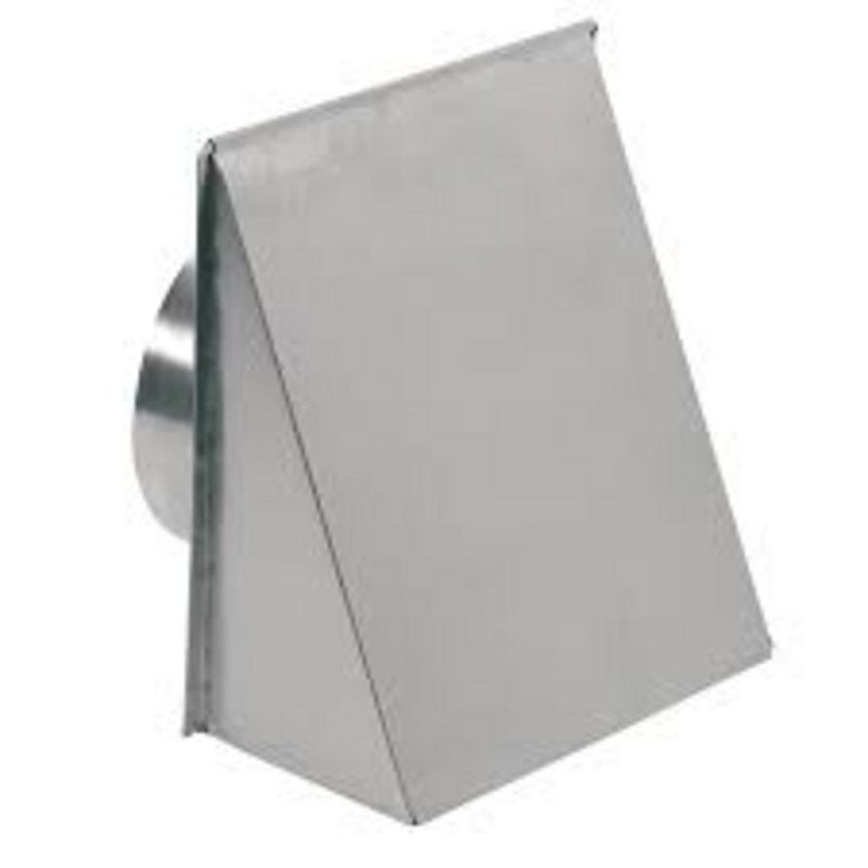 BROAN MFG Broan 643 Wall Cap, 8 in Dia, 12-1/2 in L, 6 in W, Round Duct, Aluminum PLUMBING, HEATING & VENTILATION BROAN MFG