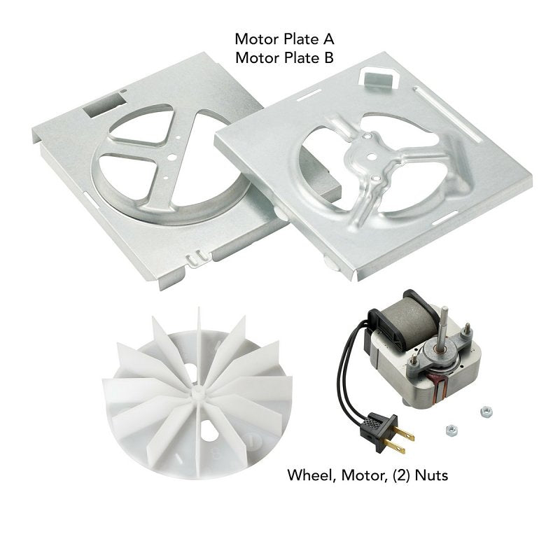 BROAN MFG Broan RE70BN Replacement Motor Kit, 1.5 A, 120 V, For: 70 cfm Bathroom Fans and NuTone 696N Ventilation Fan