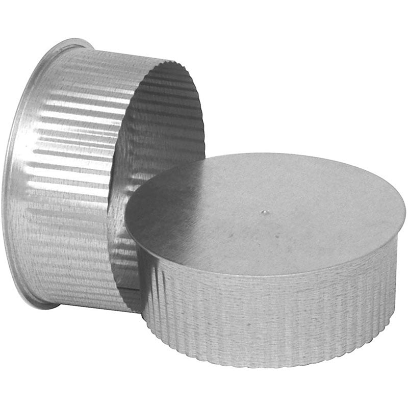 IMPERIAL Imperial GV0736 Round End Cap, 7 in Dia, Galvanized Steel, Galvanized PLUMBING, HEATING & VENTILATION IMPERIAL