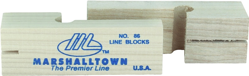 MARSHALLTOWN Marshalltown 86 Line Block, 3-3/4 in L, Wood
