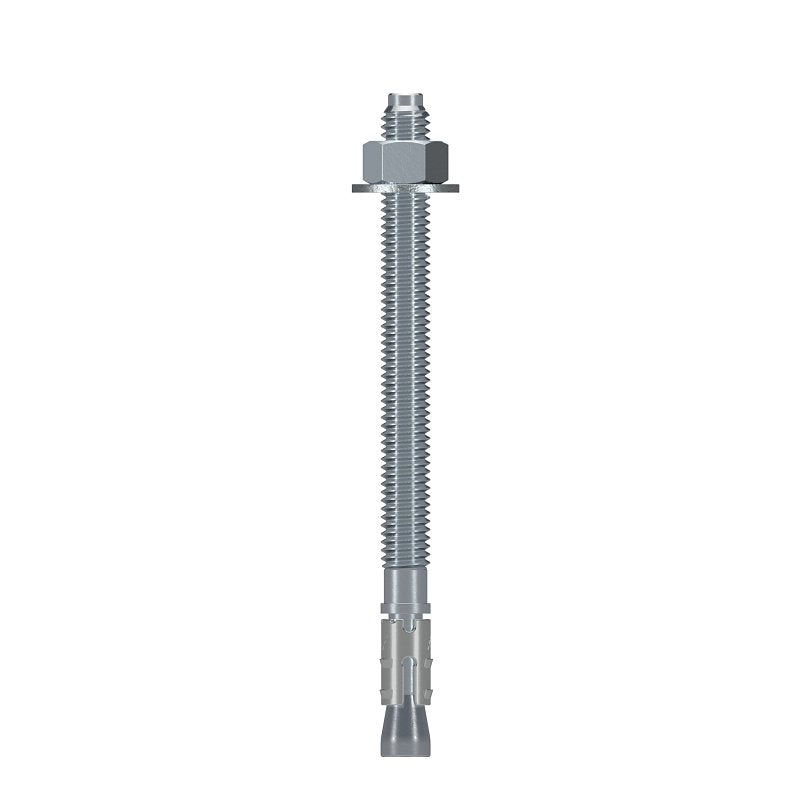 SIMPSON STRONG-TIE Simpson Strong-Tie Strong-Bolt 2 STB2-37500P1 Wedge Anchor, 3/8 in Dia, 5 in L, Carbon Steel, Zinc