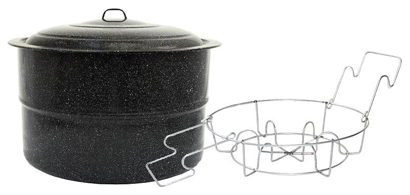 CINSA USA Granite Ware F0709-2 Canner, 33 qt, Steel, Porcelain Enamel-Coated HOUSEWARES CINSA USA