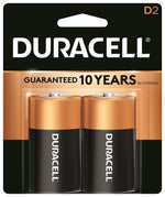 DURACELL Duracell MN1300B2Z Battery, 1.5 V Battery, 15 Ah, D Battery, Alkaline, Manganese Dioxide ELECTRICAL DURACELL