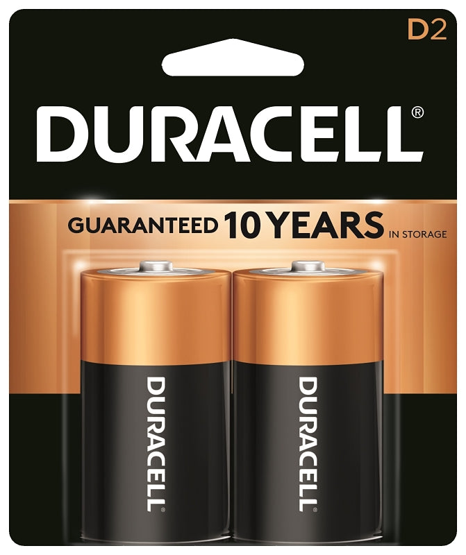 DURACELL Duracell MN1300B2Z Battery, 1.5 V Battery, 15 Ah, D Battery, Alkaline, Manganese Dioxide ELECTRICAL DURACELL