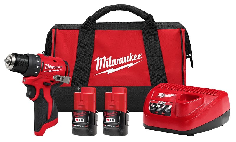 MILWAUKEE Milwaukee M12 3401-22 Subcompact Drill/Driver Kit, Battery Included, 3/8 in Chuck