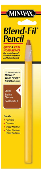 MINWAX Minwax 110066666 Wood Filler Pencil, Solid, Cherry/English Chestnut, #6