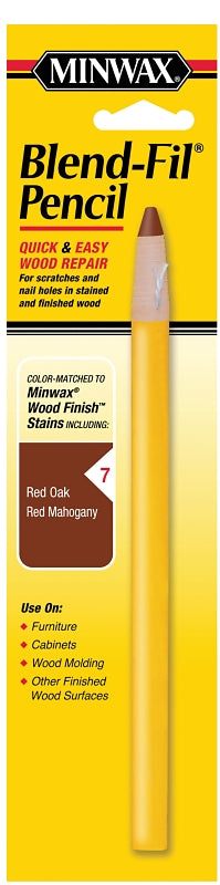 MINWAX Minwax 110076666 Wood Filler Pencil, Solid, Red Mahogany/Red Oak, #7