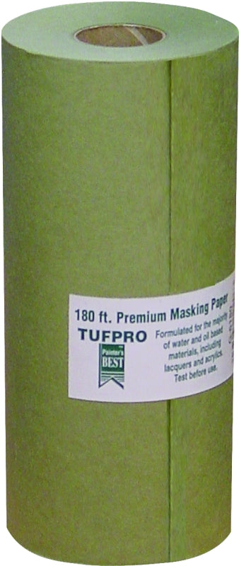 TRIMACO Trimaco 12206 Premium Masking Paper, 180 ft L, 6 in W, Green