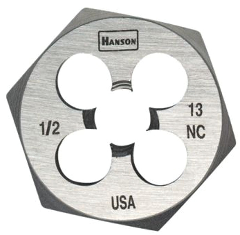 IRWIN Irwin Hanson 9444 Machine Screw Die, 1/2-13 Thread, UNC Thread, Right Hand Thread, HCS