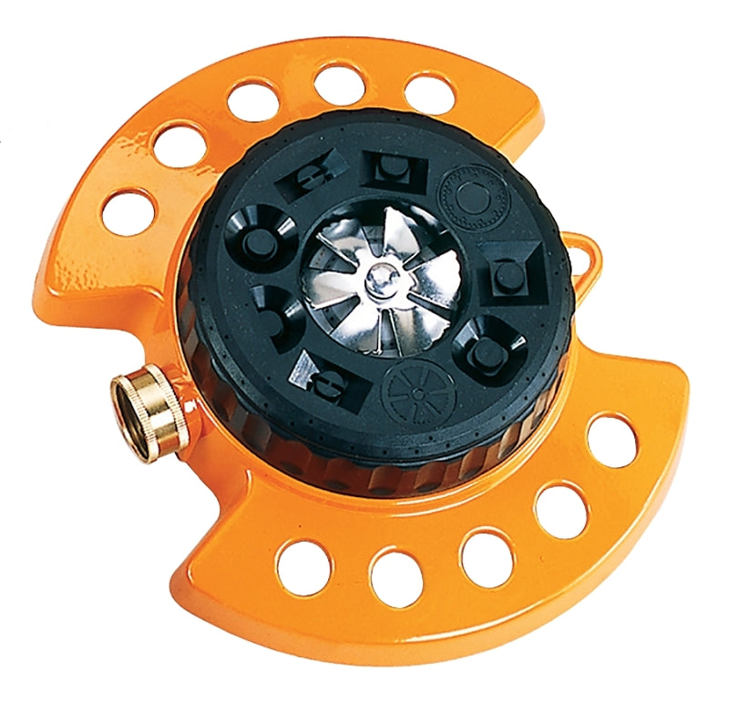 DRAMM Dramm 50-15022 Turret Sprinkler, Orange, Metal