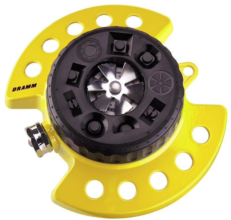 DRAMM Dramm 15023 Turret Sprinkler, 250 to 575 sq-ft, Plastic/Zinc
