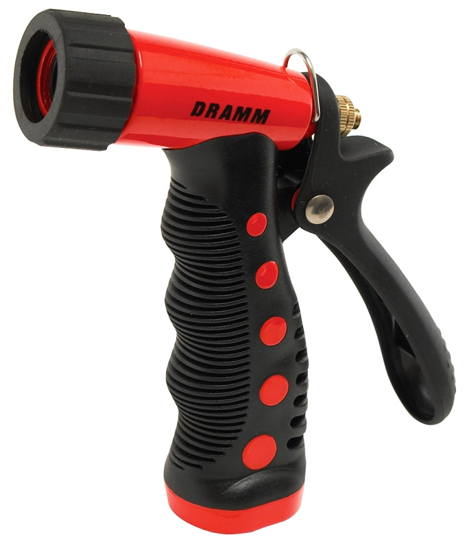DRAMM Dramm 60-12721 Heavy-Duty Pistol Nozzle, 3/4 in, Metal/Plastic, Black/Red