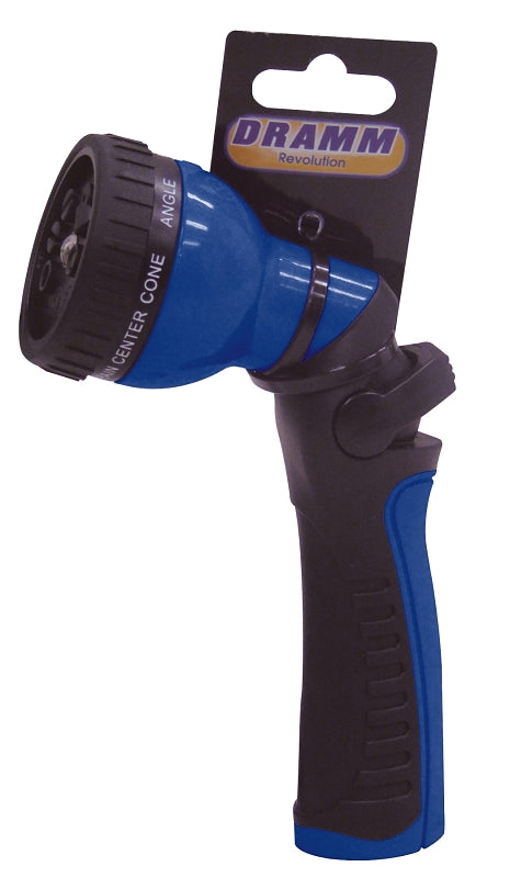 DRAMM Dramm 24505 9-Pattern Hose Nozzle, TPE/Zinc, Blue