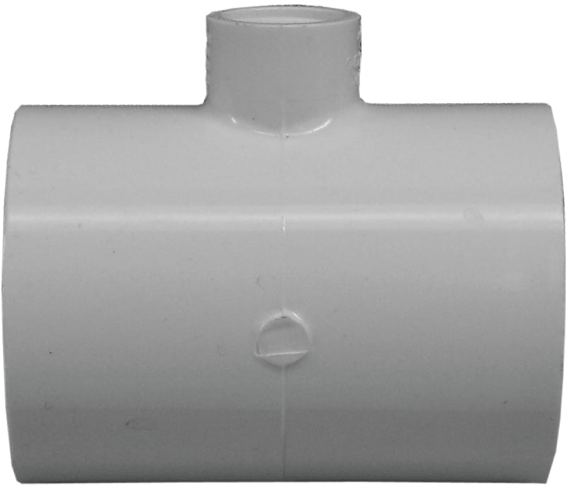 IPEX USA LLC-CANPLAS IPEX 435877 Reducing Pipe Tee, 2 x 2 x 1/2 in, Slip x Slip x FPT, PVC, White, SCH 40 Schedule, 280 psi Pressure