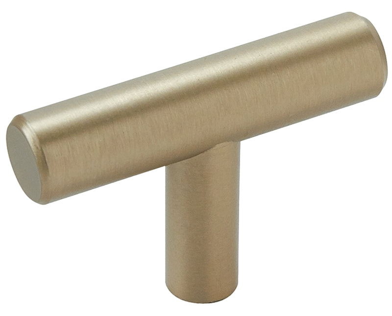 AMEROCK Amerock Bar Pulls Series BP19009BBZ Cabinet Knob, 1-3/8 in Projection, Carbon Steel, Golden Champagne