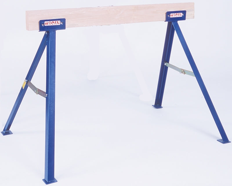 QUALCRAFT INDUSTRIES Qualcraft TS35 Sawhorse, 35 in H, Steel, Blue TOOLS QUALCRAFT INDUSTRIES