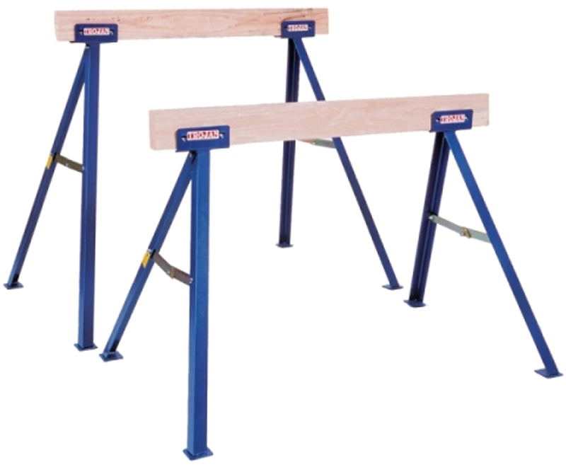 QUALCRAFT INDUSTRIES Qualcraft TS27 Sawhorse, 27 in H, Steel, Blue TOOLS QUALCRAFT INDUSTRIES