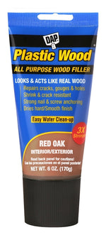 DAP DAP COLORmaxx 7079800583 Wood Filler, Paste, Slight, Red Oak, 6 oz Tube PAINT DAP