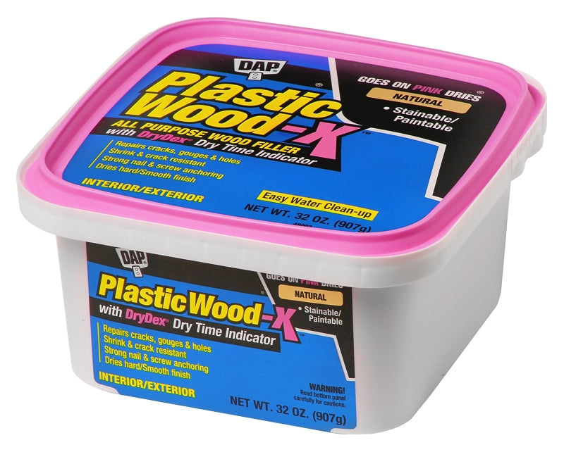 DAP DAP 7079800543 Wood Filler, Paste, Musty, Natural, 32 oz PAINT DAP
