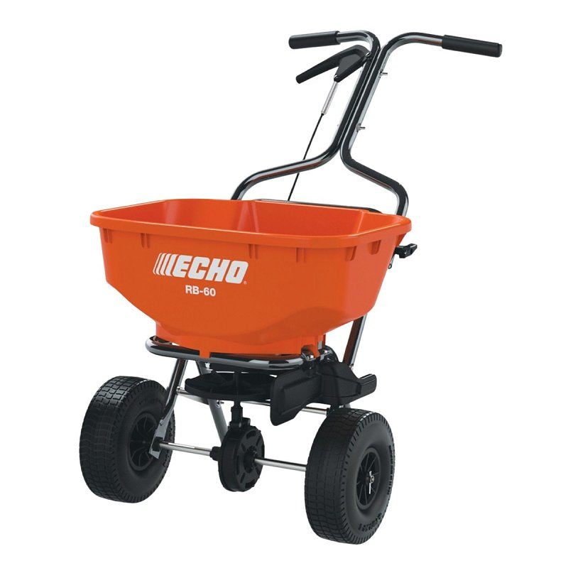 ECHO Echo RB-60 Hopper Spreader, 25000 sq-ft Coverage Area, 60 lb, Steel Frame, Pneumatic Wheel LAWN & GARDEN ECHO