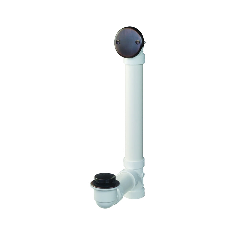 KEENEY Keeney K630PVCVB Foot Lock Bath Drain, Bronze, Oil-Rubbed Bronze PLUMBING, HEATING & VENTILATION KEENEY