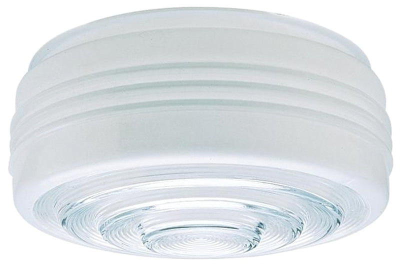 WESTINGHOUSE Westinghouse 8560600 Light Shade, 6-1/2 in Dia, Drum, Mushroom, Glass, White ELECTRICAL WESTINGHOUSE