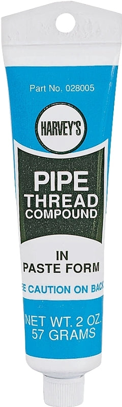 HARVEY Harvey 28005-144 Pipe Thread Compound, 2 oz Tube, Thick Paste PLUMBING, HEATING & VENTILATION HARVEY